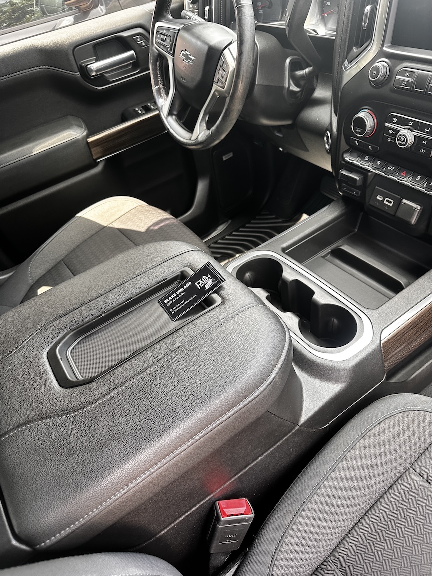 Detailed and cleaned vehicle front interior