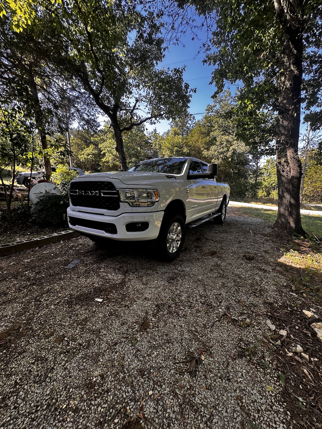 Cleaned truck exterior